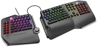 Clavier mécanique ergonomique cloud nine c989m pour ordinateur - touches tactiles kaila