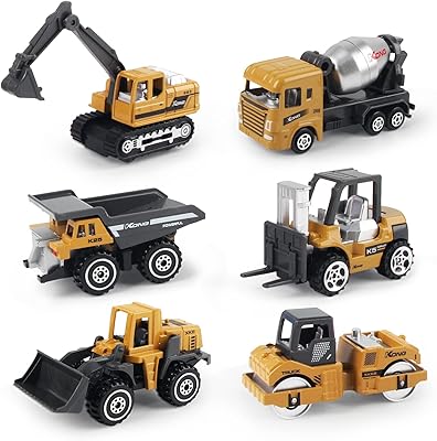 Ensemble de jouets de voiture de construction technique en alliage moulé sous pression