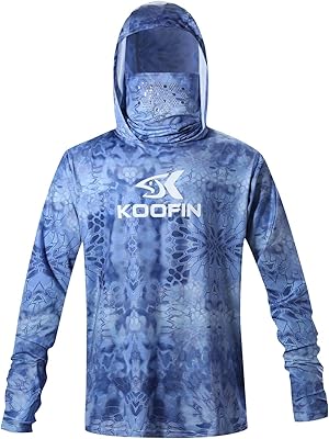 Chemise à capuche manches longues et séchage rapide upf 50 avec masque
