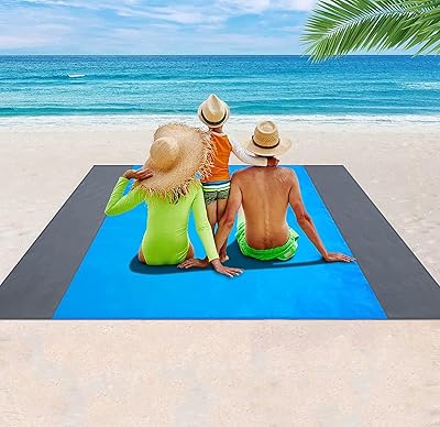 Couverture de plage, couvertures de pique-nique 200 × 210 cm imperméables et résistantes