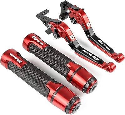 Poignées de guidon de moto leviers d'embrayage de frein extensibles de moto