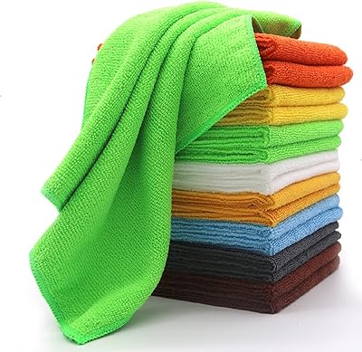 Serviettes de nettoyage en microfibre y&l 40 x 40 cm, chiffon de nettoyage