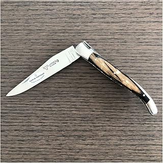 Couteau de poche pliant de luxe laguiole en aubrac peint à la main