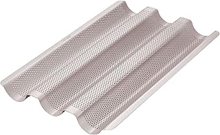 Plaque de cuisson perforée française de 15 pouces 3 vagues antiadhésives à