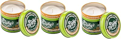 Bougie anti-moustique murphy's naturals | sans deet fabriquée avec des huiles essentielles