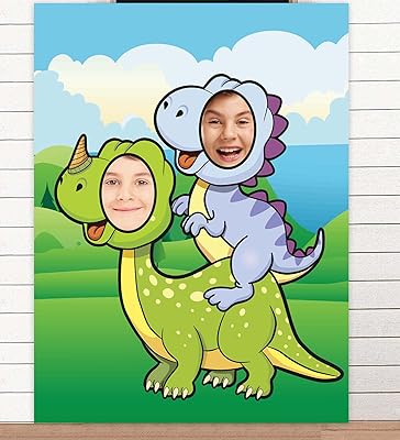 Bannière de photo de dinosaure, accessoires de photomaton, tanstropheus t-rex, jouet de fête