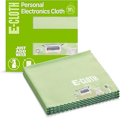 Chiffon de nettoyage d'écran en microfibre réutilisable i-close pour appareils électroniques personnels, nettoyant