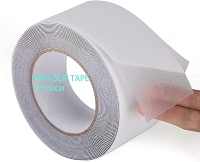 Ruban antidérapant transparent, 10 cm x 10 m, ruban adhésif antidérapant pour quais