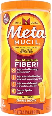 Poudre multifibres saine 4 en 1 metamucil, orange, 90 g (861 g)