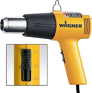 Pistolet thermique wanger spray tech 0503008 ht1000, 2 réglages de température 750°f