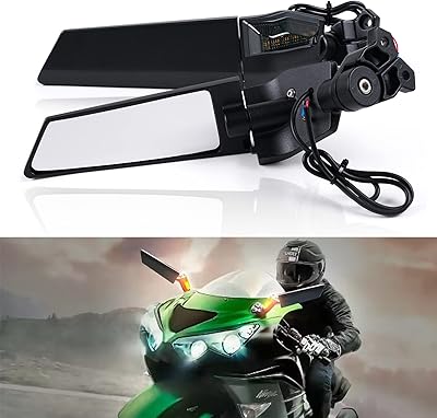 Rétroviseurs latéraux pivotants réglables pour moto honda cbr250r cbr500r cbr650r cbr1000r kawasaki zx6r