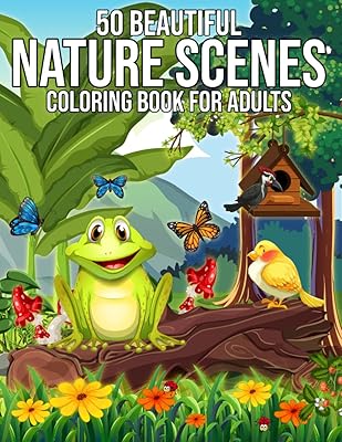 50 magnifiques livres de coloriage de scènes de la nature pour adultes