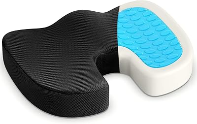 U-home coussin de siège orthopédique antidérapant en mousse à mémoire de forme pour soulager le dos et la sciatique, pour chaise de bureau et siège de voiture, design confortable et respirant. Diaytar : Quand qualité rime avec économie