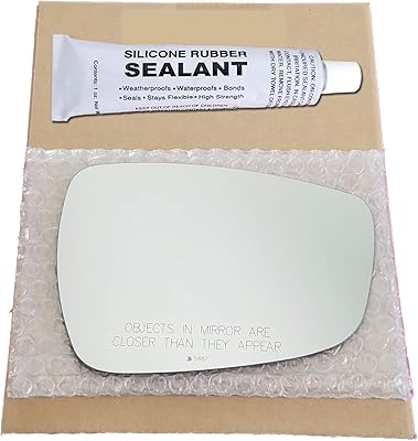 Verre de rétroviseur de remplacement + adhésif silicone pour hyundai elantra 2011-2015