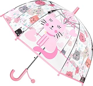 Parapluie transparent pour enfants cybyq - parapluie à bulles coupe-vent familial pour enfants