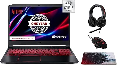 Ordinateur portable de jeu acer nitro 5 an515, intel core 10e génération octa