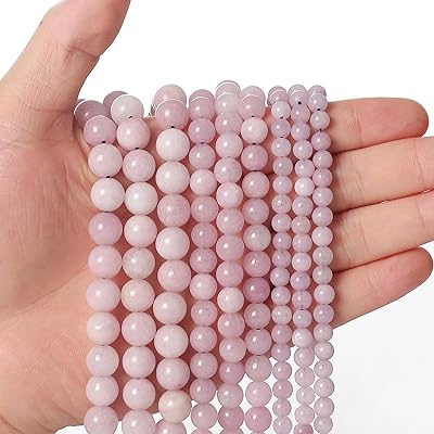 35 pièces de perles de pierre naturelle en cristal kunzite de 10 mm pour l'énergie et la guérison pour la fabrication de bijoux, bracelets, colliers à faire soi-même. Diaytar : Des prix mini pour un service maxi
