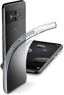 Couverture en caoutchouc cellular line pour huawei mate 10 pro, transparente