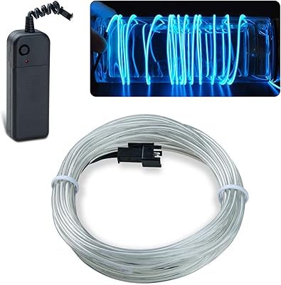 Lumière électrique néon lumineuse lychee el wire avec batterie pour fêtes et décoration