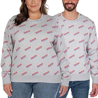 Kirkland signature costco wholesale sweat-shirt à col rond en polaire avec logo unisexe