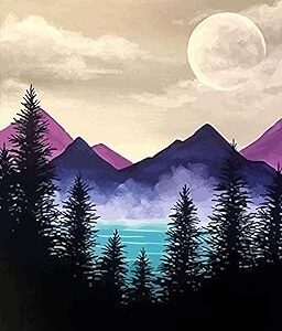 ALIKDON KIT DE PEINTURE DIAMANT 5D POUR ENFANTS ET ADULTES RONDE