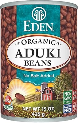 Haricots aduki biologiques eden foods, 425 g