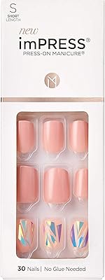 Kit d'ongles embrace miracle kim014c rose chair argent or