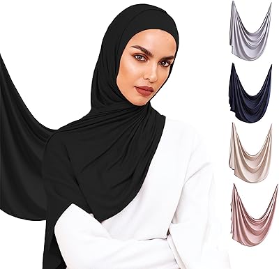 Hijab instantané pour femme - foulard en jersey de luxe, regular
