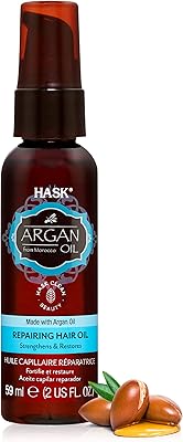 Huile d'argan pour réparer et faire briller les cheveux, 59 ml, de hask