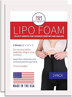2 paquets de feuilles de mousse lipo new millennium premium pour abdominoplastie post-chirurgicale et vêtements de compression pbl, ultra doux 8" x 11", fabriqués aux états-unis. Diaytar : Le discount nouvelle génération au Sénégal