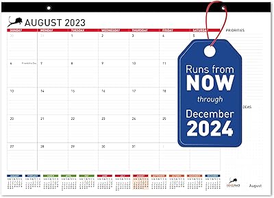 Calendrier de bureau 2021-2022 sous-main pour planification mensuelle et calendrier mural pour la maison