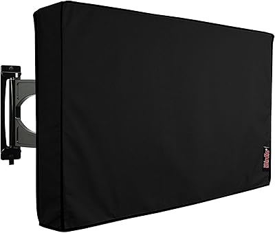 Housse tv extérieure ibirddy imperméable et résistante aux intempéries pour écrans plats
