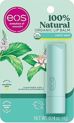 Baume à lèvres eos 100 % naturel et biologique menthe douce recommandé