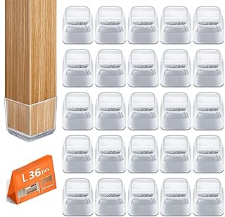 36 pièces protège-pieds de chaise carrés, coussinets de meubles pour plancher en bois dur, curseurs de meubles pour pieds de chaise, protecteurs de sol rectangulaires pour chaises, couvre-pieds de chaise en silicone (taille l). Diaytar Sénégal : Large gamme, petits prix, grande satisfaction