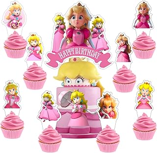25 pièces de décoration de gâteau princesse pêche avec 1 décoration de cupcake, 24 pièces de décoration de cupcakes pour fournitures de fête d'anniversaire sur le thème princesse pêche. Le meilleur rapport qualité-prix du web sénégalais sur Diaytar
