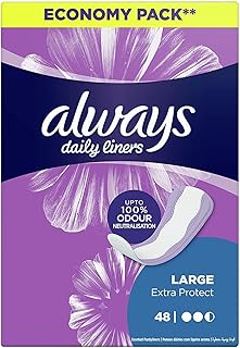 Serviettes hygiéniques always extra protect à usage quotidien pour plus de confort, taille