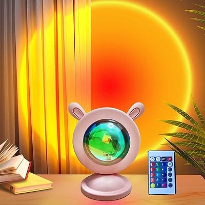 Lampe de projection de lumière solaire 7w 16 couleurs usb ufo led veilleuse