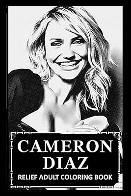 Livre de coloriage pour adultes en relief : des pages de cameron diaz
