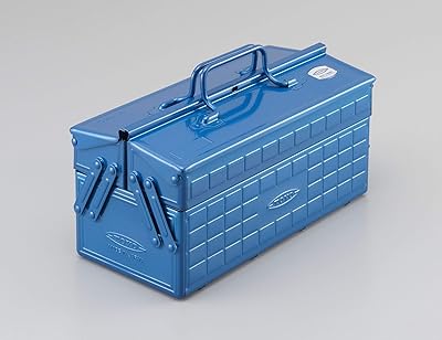 Boîte à outils toyo st-350-b avec 2 plateaux de transport