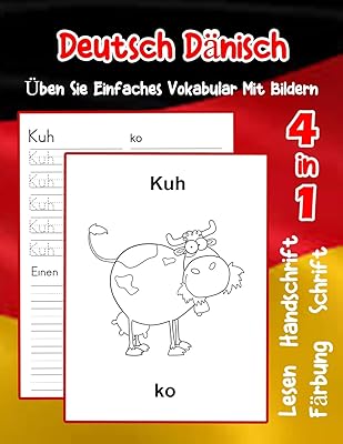 Pratiquez le vocabulaire simple allemand danois avec des images : améliorez le vocabulaire