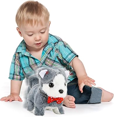 Jouet interactif en peluche électrique réaliste pour chien, jouet en peluche qui marche