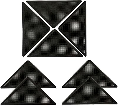 Xifor lot de 8 poignées antidérapantes pour tapis et sols et autocollants