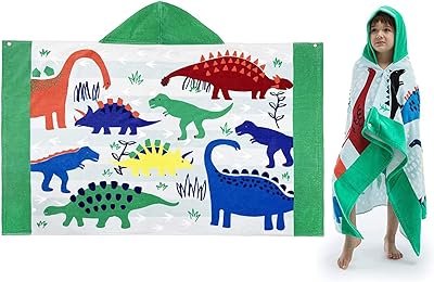 Serviette de bain de plage avec capuche pour enfants holomall large 76