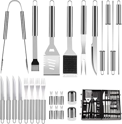 Ensemble d'accessoires pour barbecue maxbrothers, ensemble de couverts exclusif de 26 pièces