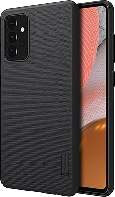 Coque arrière nillkin super frosted shield pour samsung galaxy a72 4g/5g, noire