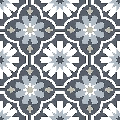 Floorpops fp2944 autocollant pour carrelage sylvia à décoller et coller gris