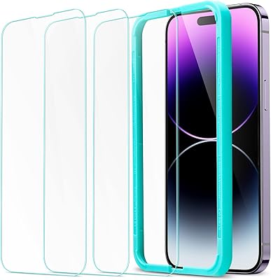 Protecteur d'écran en verre trempé esr pour iphone 6.1 pro 2022 (transparent)