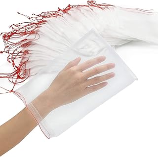 100 pièces sacs de jardin en filet couverture de barrière de fruits