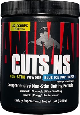 Poudre non stimulante universal nutrition animal cuts - blue ice pop
