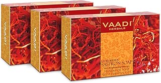 Savon de luxe au safran biologique vadi herbals - traitement réparateur de la peau